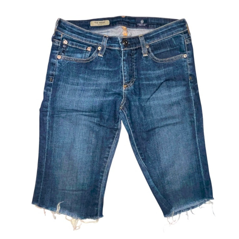 AG Adriano Goldschmied Dark Blue Denim Jean Shorts